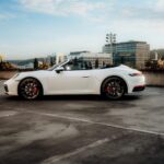 Seitenansicht links Porsche 911 Carrera S Cabrio in Zürich