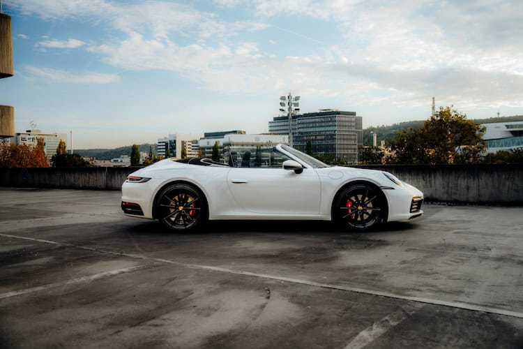 Seitenansicht rechts Porsche 911 Carrera S Cabrio in Zürich
